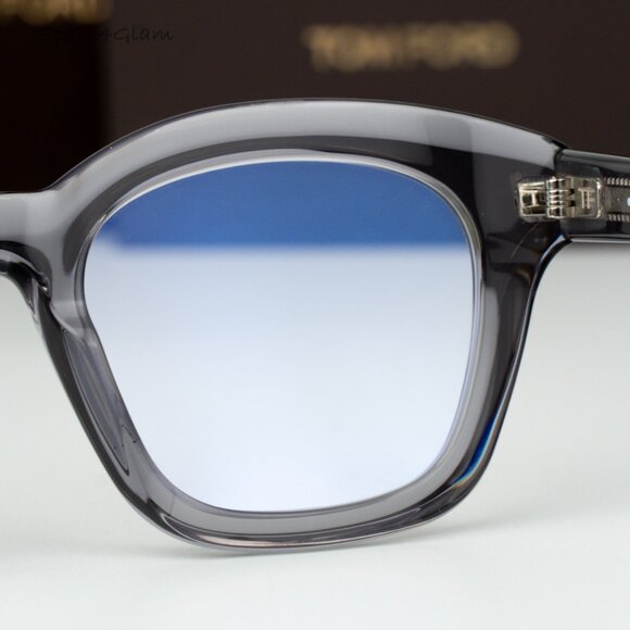 Tom Ford Men Eyeglasses Clear Grey Blue Light Block FT5961-B 020 NEW AUTHENTIC - Picture 7 of 8